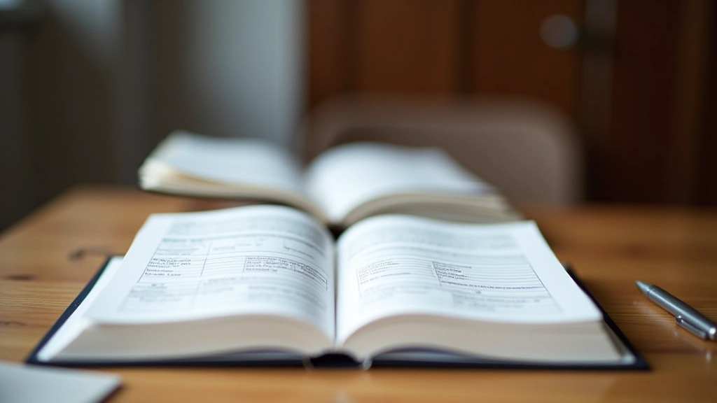 Documentos administrativos e livro de registos aberto na Conservatória